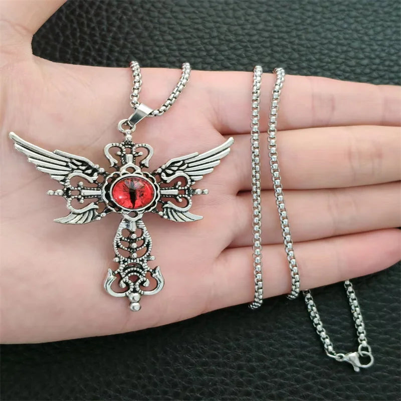 Collier croix rétro gothique, style européen et américain, pour hommes et femmes, tendance streetwear hip-hop, polyvalent