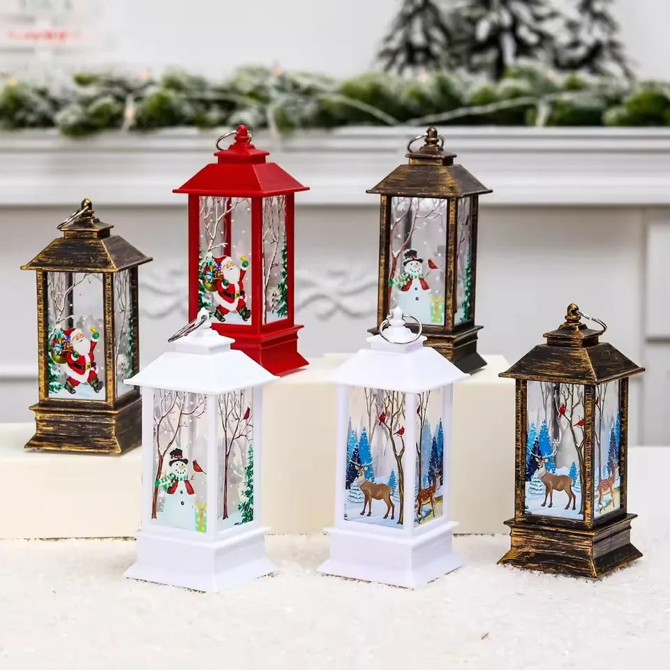 Lanterne lumineuse de Noël – Décorations pour la maison, ornements pour sapin de Noël, cadeaux de Noël et du Nouvel An 2026