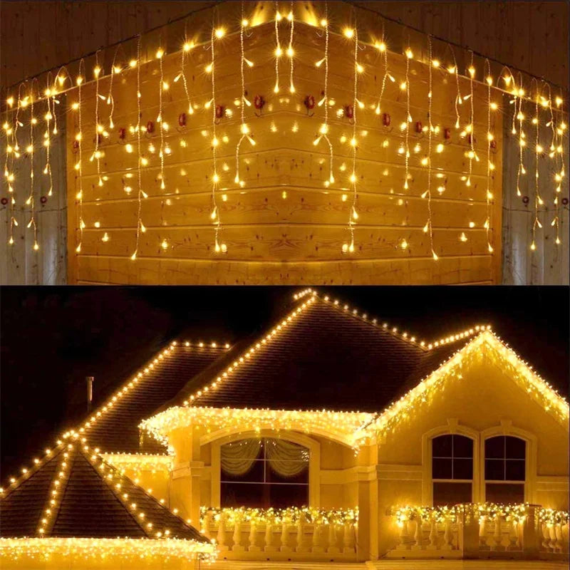 1/2/4/10M LED Lumières extérieures Garlande Lumière de fée Batterie à l'eau Ornement de Noël mariage jardin de nouvel an décor