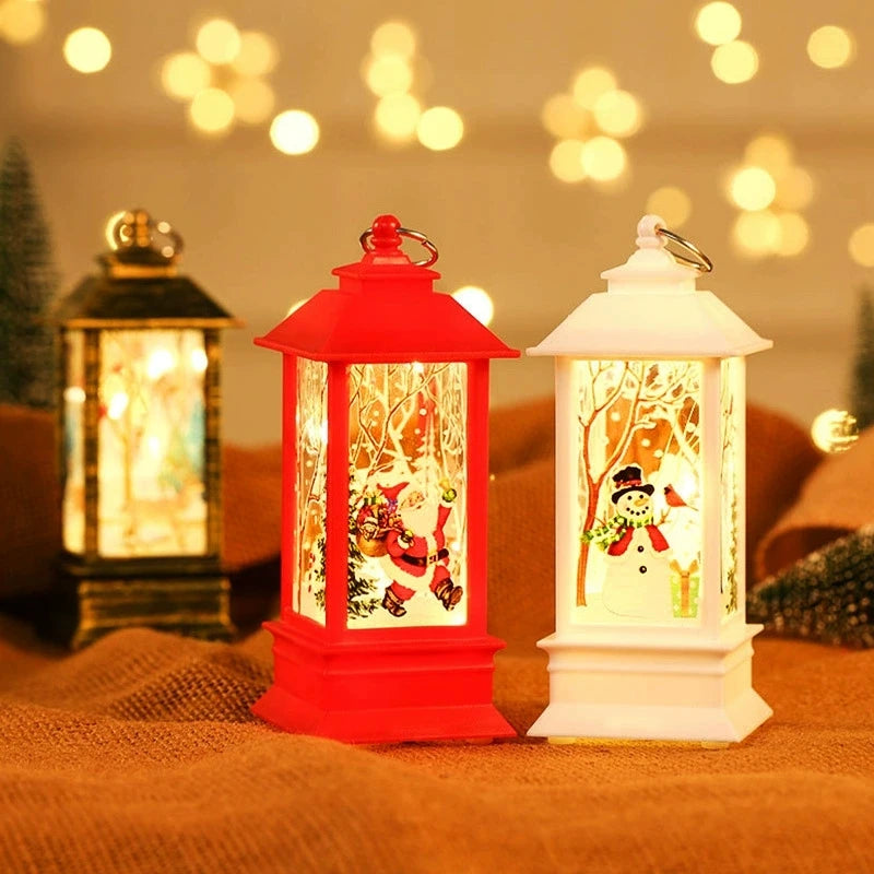 Lanterne lumineuse de Noël – Décorations pour la maison, ornements pour sapin de Noël, cadeaux de Noël et du Nouvel An 2026